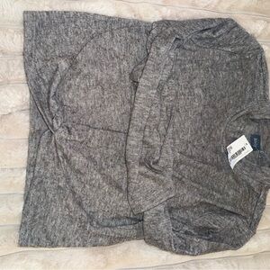 South Moon Under Gray Twist Front long sleeve sweater shirt